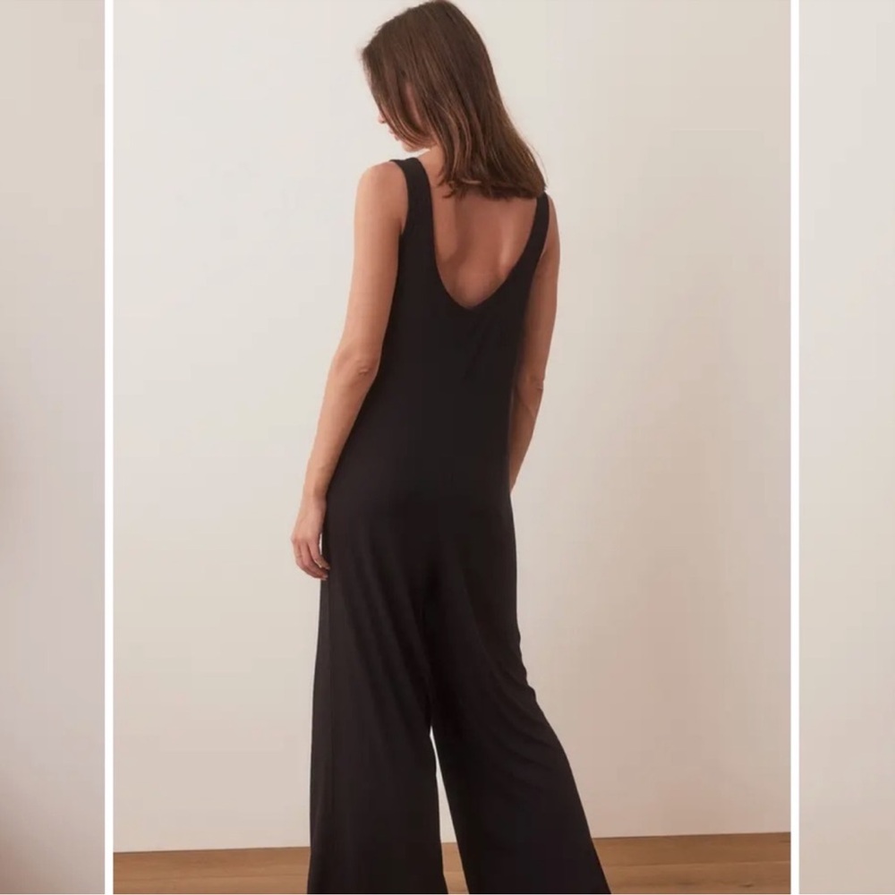 Marine Layer Dark Green Wide-Leg Jumpsuit - Picture 5 of 5